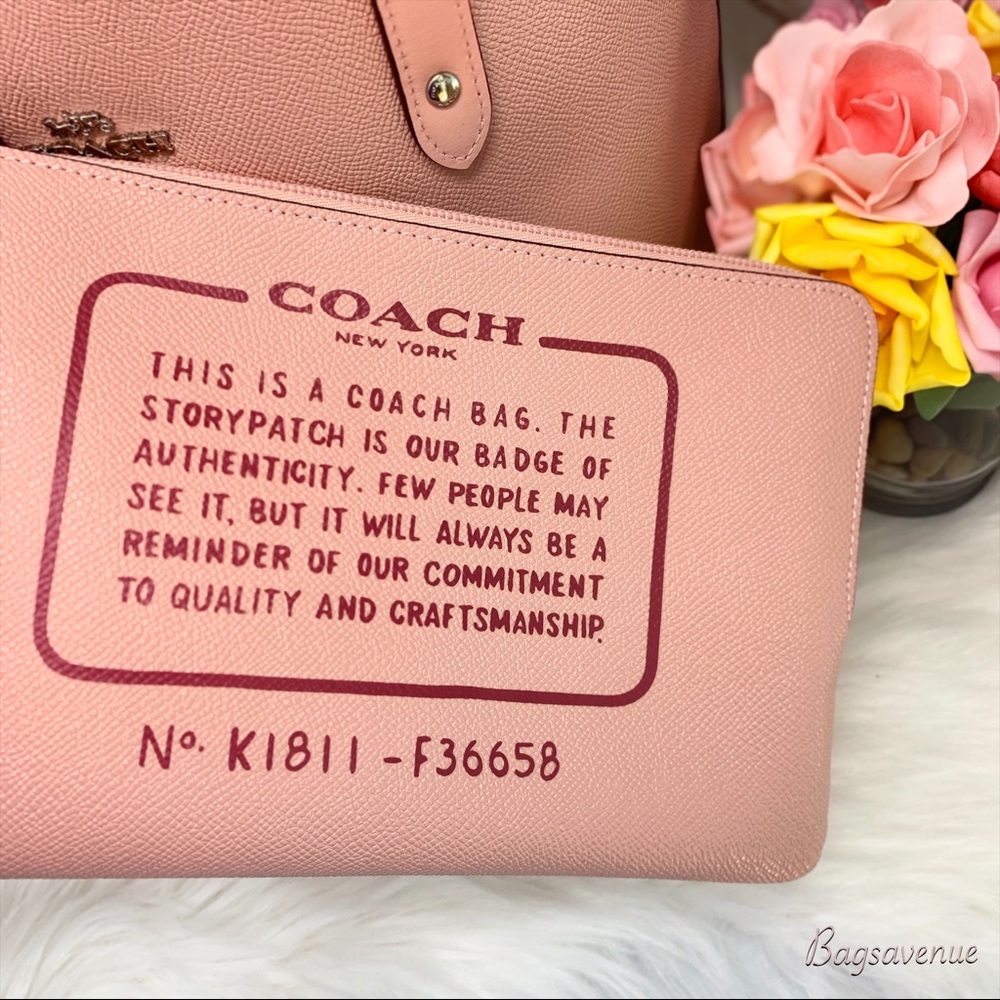 Coach petal Khaki reversible city signature tote - Picture 7 of 8